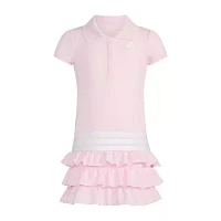 adidas Toddler Girls Short Sleeve Cap Logo T-Shirt Dress