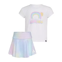 adidas Little Girls 2-pc. Skort Set