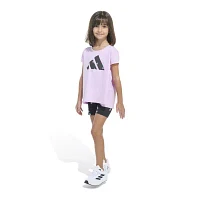 adidas Little Girls 2-pc. Short Set