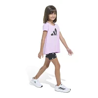 adidas Little Girls 2-pc. Short Set