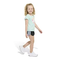 adidas Little Girls 2-pc. Short Set