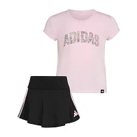 adidas Little Girls 2-pc. Skort Set