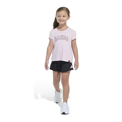 adidas Little Girls 2-pc. Skort Set