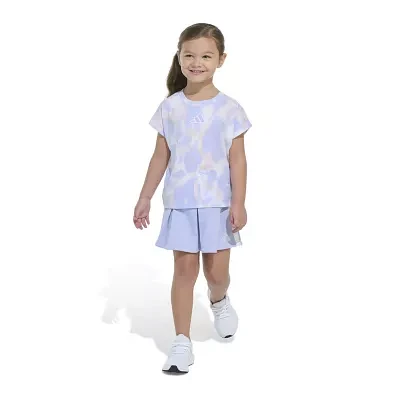 adidas Little Girls 2-pc. Skort Set