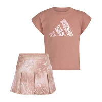 adidas Little Girls 2-pc. Skort Set