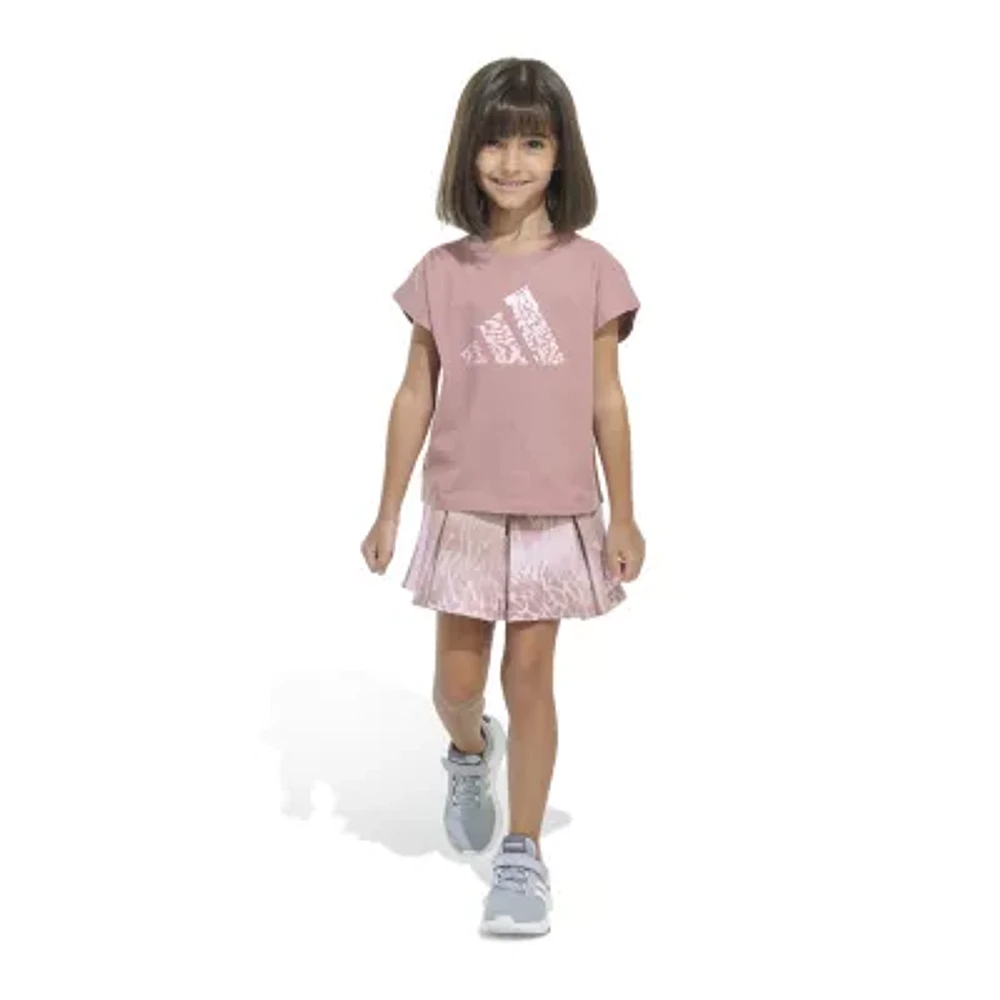 adidas Little Girls 2-pc. Skort Set