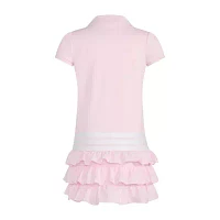 adidas Little Girls Short Sleeve Cap Shirt Dress