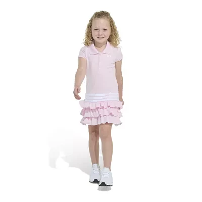 adidas Little Girls Short Sleeve Cap Shirt Dress