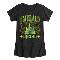 Big Girls Emerald City Crew Neck Short Sleeve Wicked T-Shirt