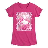 Big Girls Glinda Crew Neck Short Sleeve Wicked T-Shirt