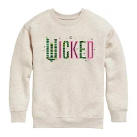 Big Girls Crew Neck Long Sleeve Wicked Sweatshirt