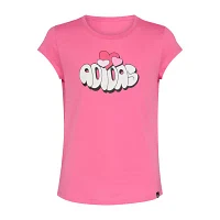 adidas Big Girls Crew Neck Short Sleeve Graphic T-Shirt