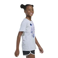 adidas Big Girls Crew Neck Short Sleeve Graphic T-Shirt