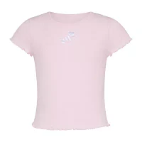 adidas Big Girls Ribbed Baby Tee