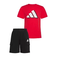 adidas Little Boys 2-pc. Short Set