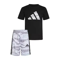 adidas Little Boys 2-pc. Short Set