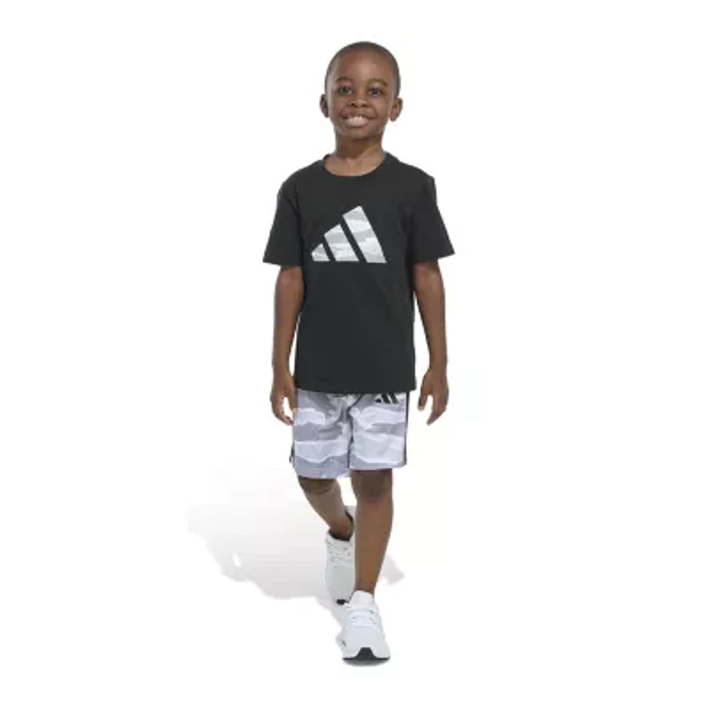 adidas Little Boys 2-pc. Short Set