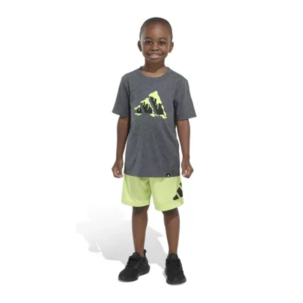 adidas Little Boys 2-pc. Short Set