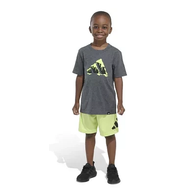 adidas Little Boys 2-pc. Short Set