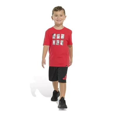 adidas Little Boys 2-pc. Short Set