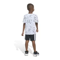 adidas Little Boys 2-pc. Short Set