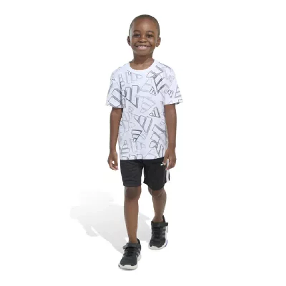 adidas Little Boys 2-pc. Short Set