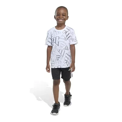 adidas Little Boys 2-pc. Short Set