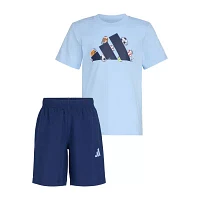 adidas Little Boys 2-pc. Short Set