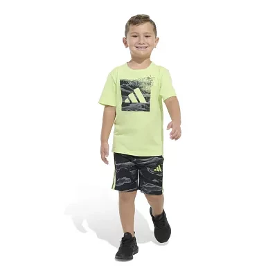 adidas Little Boys 2-pc. Short Set