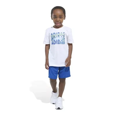 adidas Little Boys 2-pc. Short Set