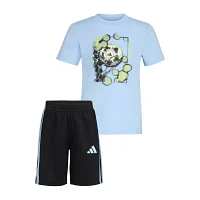 adidas Little Boys 2-pc. Short Set