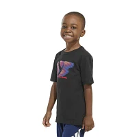 adidas Little Boys Crew Neck Short Sleeve Graphic T-Shirt