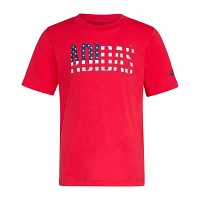 adidas Little Boys Crew Neck Short Sleeve Graphic T-Shirt