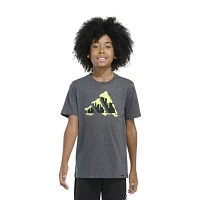 adidas Big Boys Crew Neck Short Sleeve Graphic T-Shirt