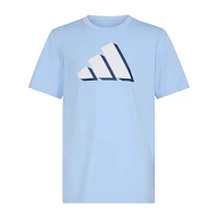 adidas Big Boys Crew Neck Short Sleeve Graphic T-Shirt