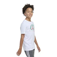 adidas Big Boys Crew Neck Short Sleeve Graphic T-Shirt