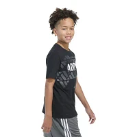 adidas Big Boys Crew Neck Short Sleeve Graphic T-Shirt