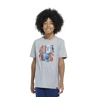 adidas Big Boys Crew Neck Short Sleeve Graphic T-Shirt