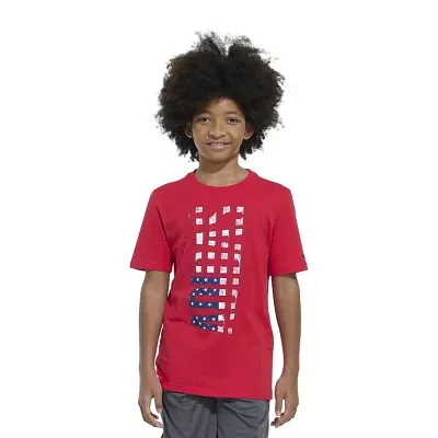 adidas Big Boys Crew Neck Short Sleeve Graphic T-Shirt