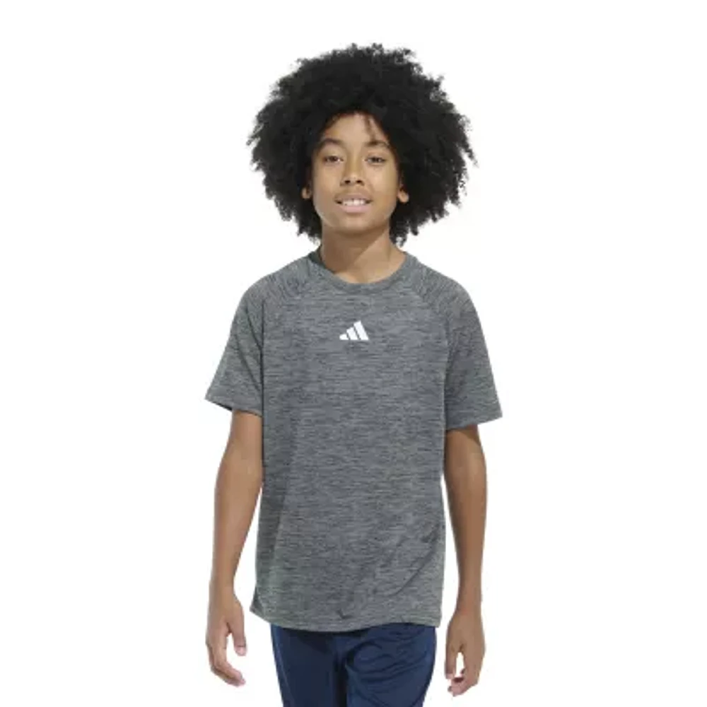 adidas Big Boys Dri-Fit Crew Neck Short Sleeve Graphic T-Shirt
