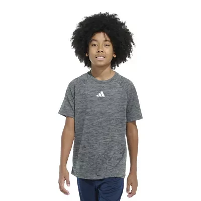 adidas Big Boys Dri-Fit Crew Neck Short Sleeve Graphic T-Shirt