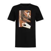 adidas Big Boys Crew Neck Short Sleeve Graphic T-Shirt