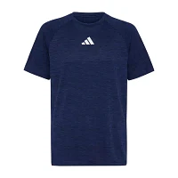 adidas Big Boys Dri-Fit Crew Neck Short Sleeve Graphic T-Shirt