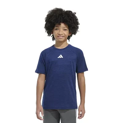 adidas Big Boys Dri-Fit Crew Neck Short Sleeve Graphic T-Shirt