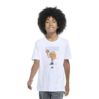 adidas Big Boys Crew Neck Short Sleeve Graphic T-Shirt