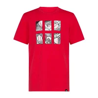 adidas Big Boys Crew Neck Short Sleeve Graphic T-Shirt