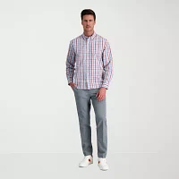 Haggar® Men's Long Sleeve Casual Plaid Button Down Shirt