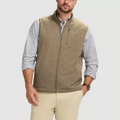 IZOD Mini Stripe Mens Fleece Vest