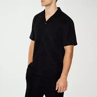 Forever 21 Mens Short Sleeve Textured Polo Shirt