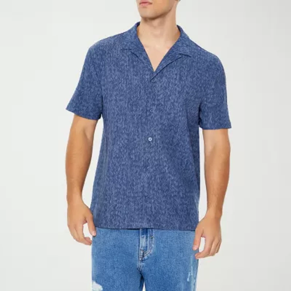 Forever 21 Mens Short Sleeve Button-Down Shirt